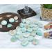 Crocon Amazonite Rune Stones Set - Elder Futhark Alphabet Engraved Symbols for Chakra Balancing | Decorative Stones 10-15mm - Buy Online on GoSupps.com