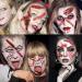 JOEHAPY Halloween Fake Scar Tattoos Sticker Set - 435+ PCS 3D Chucky Stitches Tattoo for Women Men Kids - Fake Blood Wound Cut Zombie Tattoos Face Makeup Kit - Buy Online on GoSupps.com