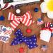 Whaline 4th of July Bow Hair Clips - Patriotic Stars and Stripes Barrettes for Girls and Women | American Flag Hair Accessories for Independence Day & Memorial Day (6Pcs) - Buy Online on GoSupps.com
