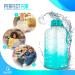 Half Gallon 64oz Water Bottle with Times to Drink | Motivational Sports Jug with Straw | Teal Fade Design - Buy Online on GoSupps.com