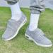 Women's Diabetic Shoes Extra Wide Width Adjustable Strap | Support for Swollen Feet, Edema, Bunions, Plantar Fasciitis | Stylish Outdoor Walking Sneakers - Light Gray, Size 10 - Buy Online on GoSupps.com