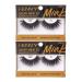 i-ENVY Luxury Mink Collection False Eyelashes 100% Real Mink Glamorous Eye Look Lashes Maximum Fluffiness 3D Multi-Curl Angle (2 Pack)