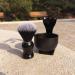 Je&Co Men's 3 in 1 Shaving Brush Set with Synthetic Bristles - Acrylic Stand and Steel Bowl - Buy Online on GoSupps.com
