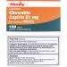 TIME-CAP LABS Timely Chewable Aspirin 81mg - 108 Tablets Low Dose Orange Flavor - Compare to Bayer - 3 Pack for Adults - Buy Online on GoSupps.com