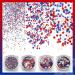 Independence Day Nail Glitter - 4th of July Red Blue Silver Sequins for Women and Girls - Buy Online on GoSupps.com