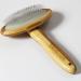 Outlavish Sheepskin Wool Brush Comb Bamboo Slicker Carding, Unmats Fur & Restores Like New, Longer Prongs, Stronger Design