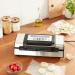 Nesco Deluxe Food VS-12 Vacuum Sealer Kit - 130 Watts, Bags, Viewing Lid, Compact Silver - Buy Online on GoSupps.com