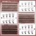 JIMIRE 300Pcs Brown Lash Clusters - Fluffy Wispy Eyelash Extensions D Curl 30D/40D/50D - DIY False Eyelashes Pack - Buy Online on GoSupps.com