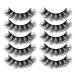 Shop Sibba 5D Faux Mink Eyelashes - 10 Pairs of Dramatic 20mm Wispy & Fluffy Extensions for Stunning Eye Makeup - Buy Online on GoSupps.com