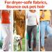 Bounce Pet Hair & Lint Guard Mega Dryer Sheets - 120 Count Fabric Softener with 3X Pet Hair Fighters & Fresh Scent - Buy Online on GoSupps.com