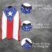 King Midas Empire Puerto Rico Flag Barber Cape - Waterproof Boricua Hair Cutting Cape with Snap Button Neck Band - Buy Online on GoSupps.com
