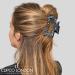 4-Piece Silver Metallic Animal Print Hair Claw Clip Set - Medium to Large Size 8.5cm - Buy Online on GoSupps.com