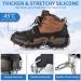 SHARKMOUTH Ice Cleats 19 Spike Walk Traction Crampons with Stainless Steel Spikes - Durable Silicone Grips for Safe Walking, Jogging, Climbing, Hiking on Snow and Ice - Black X-Large - Buy Online on GoSupps.com