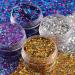 Buy Holographic Chunky Glitter Set Silver Gold Magic Purple & Blue Perfect for Festivals Carnival & Rave Includes 4 Pots & Quick Dry Primer Glue Gel - Buy Online on GoSupps.com