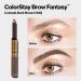 Revlon ColorStay Brow Fantasy Eyebrow Gel & Pencil - 2-in-1 Eye Makeup in Dark Brown 0.04 Oz - Longwearing Formula for Precision Application - Buy Online on GoSupps.com