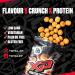TOTAL XP Protein Crunch - Chilli Hotness 12 Pack: High Protein Snacks, Vegetarian, Low Carb, Keto Friendly, Gluten Free, Palm Oil Free - 13g Protein per Serving (12 x 24g) - Buy Online on GoSupps.com
