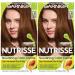 Garnier Hair Color Nutrisse Nourishing Creme 53 Medium Golden Brown (Chestnut) Permanent Hair Dye 2 Count (Packaging May Vary)