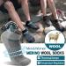 Anlisim Merino Hiking Socks - Warm Wool Compression Sports Socks for Men | 6 Pairs Sizes 36-42 | Ideal for Running & Outdoor Activities - Buy Online on GoSupps.com