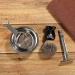 Premium Shaving Razor & Brush Stand with Soap Bowl Set - Compatible with Gillette and Most Manual Razors | Miusco - Buy Online on GoSupps.com