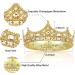 Baroque Vintage Rhinestone Pearl Wedding Tiara for Men - Champagne Gold Crown for Cosplay, Homecoming & Birthday Party - Buy Online on GoSupps.com
