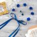 OIIKI Crystal Navy Blue Flower Crown Bridal Headband with Earring - Wedding Hairpiece for Women and Girls - Buy Online on GoSupps.com