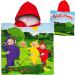Teletubbies 2-Piece Bath & Beach Towel Set with Personalized Name - 100% Cotton Hooded Poncho - 70x140 cm - Soft Terry/Velor - Ideal for Kids - Buy Online on GoSupps.com