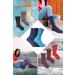 12 Pack Womens Viloft Non Binding Thermal Diabetic Socks - Pink | Sock Snob - Buy Online on GoSupps.com