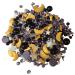 Sprinkletti - Halloween Cake Topper Sprinkles Pouches - Edible Cupcake Decorations - Ideal For Halloween & Autumn Themed Cakes & Bakes (100g Wizard) 100g Wizard
