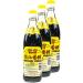Heng Shun - Set of 3 Chinkiang Vinegar Black Vinegar in a 550ml Glass Bottle - Traditional Chinese Rice Vinegar (Black) Ideal