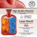 Buy Durable Red Heat Bottle Without Cover - 1.8L Natural Rubber Hot Water Bottle for Kids & Adults | 2 & 3 Pack Options Available - Buy Online on GoSupps.com