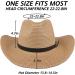 EINSKEY Unisex Straw Cowboy Hat | Shapeable Floppy Sun Hat for Men & Women Brown - Buy Online on GoSupps.com