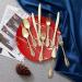 N9R 300pcs Gold Plastic Silverware Set - Heavyweight Cutlery for Party, Wedding, Birthday - 100 Forks, 100 Spoons, 100 Knives - Gold Utensils 300 Pack - Buy Online on GoSupps.com