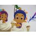 Bubble Guppies Birthday Cake Cupcake Topper Set Featuring Characters from Bubble Guppies and Themed Decorative Accessories - Buy Online on GoSupps.com