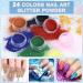 Curkey Acrylic Nail Kit - 24 Glitter Colors Powder Liquid Monomer Set for Professional Nails - Beginner's Acrylic Art Starter Kit - Buy Online on GoSupps.com