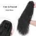 Ponytail Extension - 24 Natural Black Wavy Hair Piece with Clip Realistic Braid Hair Extensions for Women - Buy Online on GoSupps.com