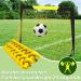 Pop Up Foldable Soccer Goal Net 3x2.2 FT - Black+Yellow | Backyard Soccer Net - Buy Online on GoSupps.com