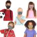 Universal 2525 Cloth Face Masks for Kids - Washable & Reusable | 100% Cotton 2-Layer Protection 5 Color Assortment - Dust & Allergen Defense - Buy Online on GoSupps.com