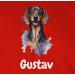 Personalized Dachshund T-Shirt for Dog Owners - Custom Gift by Shirtracer - Mens Red 04 - Buy Online on GoSupps.com