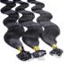 Buy Hair2Heart Real Hair Extensions - 25 Strands Wavy 1g 40cm 2/0 Black - International Shipping - Buy Online on GoSupps.com