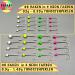 Colibri Micro Jighaken Set - 4 Pcs Ultralight Tungsten Hooks for Trout Fishing | Neon Green | International Shipping Available - Buy Online on GoSupps.com