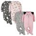 Gerber Baby Infant-and-Toddler-Bodysuit-Footies 6-9 Months Leopard Pink