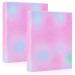Basumee 2 Pcs Small Photo Album 15x10CM Photo Book Holds for 52 Photos Scrapbook for Baby Kids Birthday Family Anniversary Blue-pink