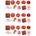30 Stand Up Chinese New Year 2024 Year Of The Dragon Themed Edible Wafer paper Cake Toppers Decorations