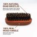 WavEnforcer Boar Bristle Pocket Military Brush - Best Beard Brush for Travel, Purse & On-the-Go Grooming | Medium- Firmness - Buy Online on GoSupps.com