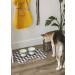 DII Braided Pet Mat Collection - 100% Cotton, Heart & Bone Shape, Navy Purrfect Black/White Buffalo Check - Buy Online on GoSupps.com