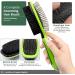 Double Sided Pet Brush with Free Cleaning Tool - Dog & Cat Grooming Brushes for Shedding - Rounded Pins & Bristles - Anti Slip Handle - Buy Online on GoSupps.com