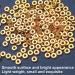 1500pcs 6mm Gold Flat Round Spacer Beads - DIY Jewelry Making Supplies - Buy Online on GoSupps.com