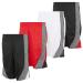 X Game Time - 4 Pack Boy's Active Mesh Shorts Athletic Performance Shorts Medium Set E