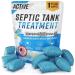 Septic Tank System Treatment Pods - 12 Dissolving Packets | Enzyme-Producing Live Bacteria Solution | 1 Year Supply Professional Eco-Friendly Maintenance | Prevent Clogs Odor & Backups | Made in USA