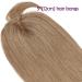 Rich Choices Clip-in Topper & Pony Bangs - Real Hair Extensions for Women | 35 cm Lace Toupet #27 Dark Blonde - Buy Online on GoSupps.com